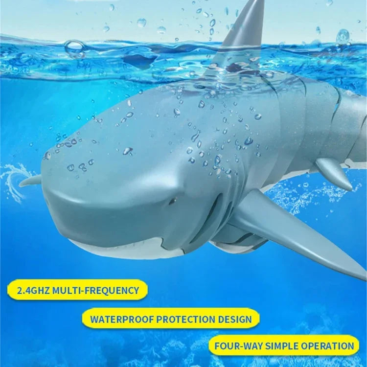 MoFun H151-1 Requin de simulation étanche avec télécommande 4 canaux 2,4 GHz, H151-1