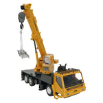 Véhicule de simulation de chantier télécommandé MoFun 2,4 GHz à 10 canaux : grue, camion-benne, bétonnière