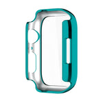 Coque de protection antichoc en PC avec placage électrolytique et film de verre trempé, pour Apple Watch Series 9 / 8 / 7 41mm, pour Apple Watch Series 9 / 8 / 7 45mm