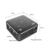 Projecteur intelligent P11 DLP 854x480 avec télécommande infrarouge, Android 9.0, 4 Go + 32 Go, prise EU, prise US, prise UK, prise AU