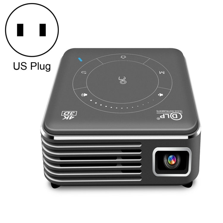 Projecteur intelligent P11 DLP 854x480 avec télécommande infrarouge, Android 9.0, 4 Go + 32 Go, prise EU, prise US, prise UK, prise AU