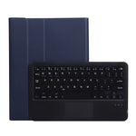 A07B-A Étui en cuir avec clavier Bluetooth à capuchons carrés et texture en peau d'agneau et commande tactile pour iPad, pour iPad 9.7 2018 & 2017 / Pro 9.7 pouces / Air 2, pour iPad Pro 10.5 pouces / 10.2 2021 & 2020 & 2019 / Air 3