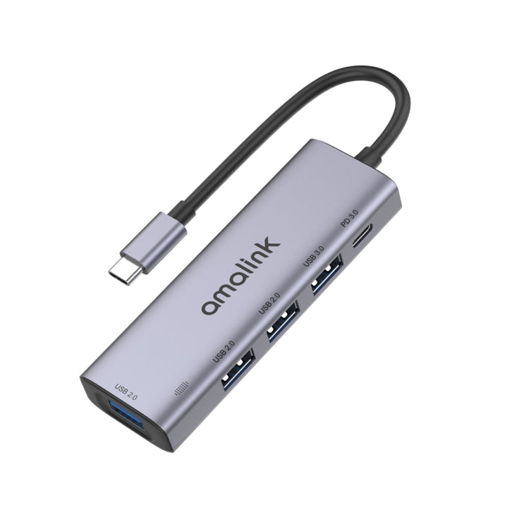 Station d'accueil multifonction amalink 95119D Type-C / USB-C vers 4 ports USB + PD 3.0, 95119D