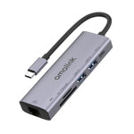 Hub multifonction amalink 95122D Type-C / USB-C vers RJ45 + 2 ports USB + PD 3.0, 95122D