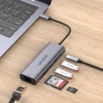 Hub multifonction amalink 95122D Type-C / USB-C vers RJ45 + 2 ports USB + PD 3.0, 95122D