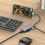 Hub multifonction amalink 95122D Type-C / USB-C vers RJ45 + 2 ports USB + PD 3.0, 95122D