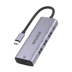 Hub multifonction amalink 95123D Type-C / USB-C vers HDMI + 3 ports USB + PD 3.0, 95123D