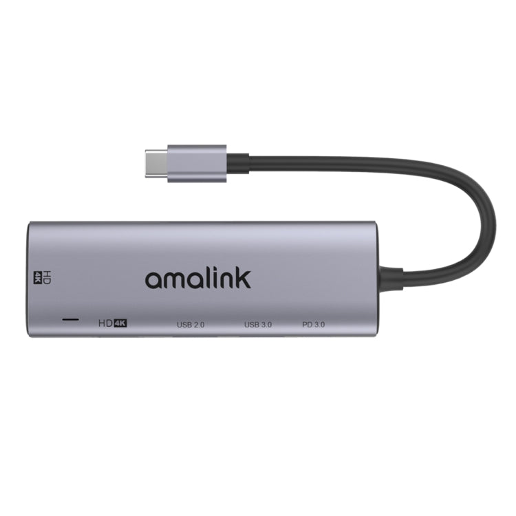 Hub multifonction amalink 95126 Type-C / USB-C vers double HDMI + 2 ports USB + PD 3.0, 95126