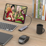 Hub multifonction amalink 95126 Type-C / USB-C vers double HDMI + 2 ports USB + PD 3.0, 95126