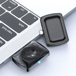 Chargeur sans fil double face JJT-997 pour écouteurs et montre, avec interface Type-C, compatible AirPods et Apple Watch.