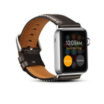 Bracelet de montre en cuir de vachette rétro huilé, pour Apple Watch Series, pour Apple Watch Series 5