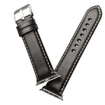 Bracelet de montre en cuir de vachette rétro huilé, pour Apple Watch Series, pour Apple Watch Series 5