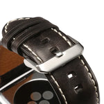 Bracelet de montre en cuir de vachette rétro huilé, pour Apple Watch Series, pour Apple Watch Series 5