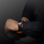 Bracelet de montre en cuir de vachette rétro huilé, pour Apple Watch Series, pour Apple Watch Series 5