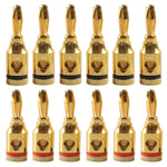 Car Gold-plated Red and Black 4mm Banana Head Audio Plug, A6520 12 in 1, A6521 24 in 1, A6522 32 in 1