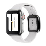 Bracelet de montre en silicone à boucle noire pour Apple Watch Series, 7 41 mm / 6&SE&5&4 40 mm / 3&2&1 38 mm