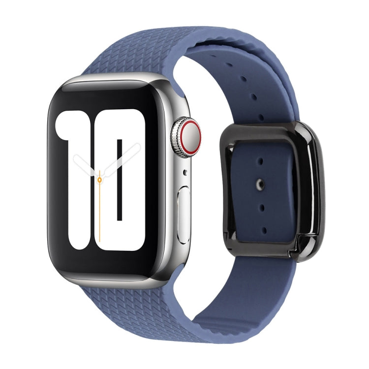 Bracelet de montre en silicone à boucle noire pour Apple Watch Series, 7 41 mm / 6&SE&5&4 40 mm / 3&2&1 38 mm