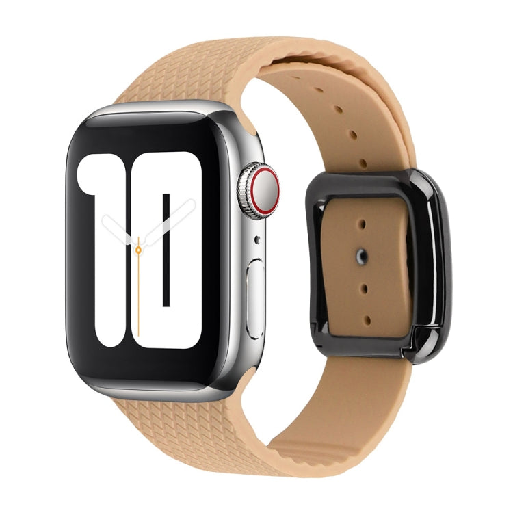 Bracelet de montre en silicone à boucle noire pour Apple Watch Series, 7 41 mm / 6&SE&5&4 40 mm / 3&2&1 38 mm