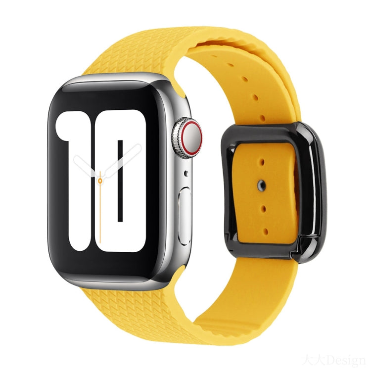 Bracelet de montre en silicone à boucle noire pour Apple Watch Series, 7 41 mm / 6&SE&5&4 40 mm / 3&2&1 38 mm