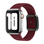 Bracelet de montre en silicone à boucle noire pour Apple Watch Series, 7 41 mm / 6&SE&5&4 40 mm / 3&2&1 38 mm