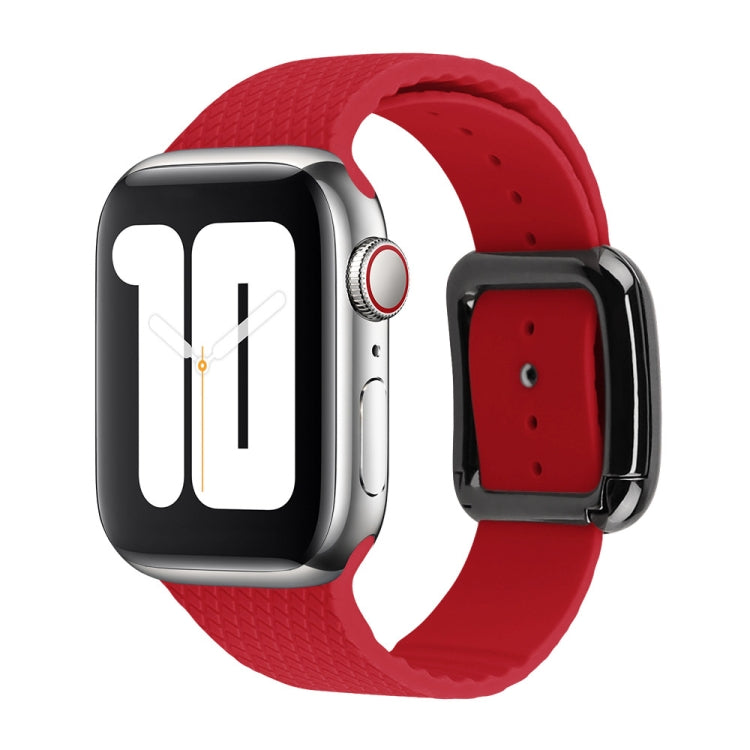 Bracelet de montre en silicone à boucle noire pour Apple Watch Series, 7 41 mm / 6&SE&5&4 40 mm / 3&2&1 38 mm