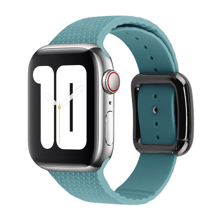 Bracelet de montre en silicone à boucle noire pour Apple Watch Series, 7 41 mm / 6&SE&5&4 40 mm / 3&2&1 38 mm