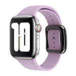 Bracelet de montre en silicone à boucle noire pour Apple Watch Series, 7 41 mm / 6&SE&5&4 40 mm / 3&2&1 38 mm