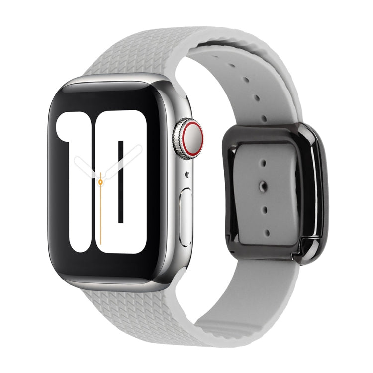 Bracelet de montre en silicone à boucle noire pour Apple Watch Series, 7 41 mm / 6&SE&5&4 40 mm / 3&2&1 38 mm