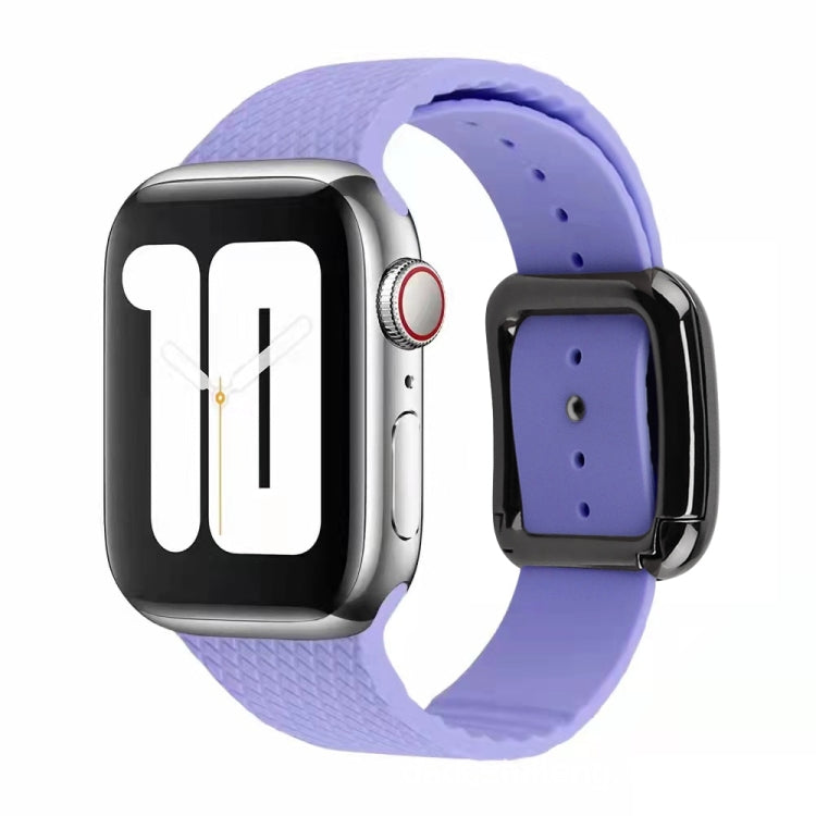 Bracelet de montre en silicone à boucle noire pour Apple Watch Series, 7 41 mm / 6&SE&5&4 40 mm / 3&2&1 38 mm