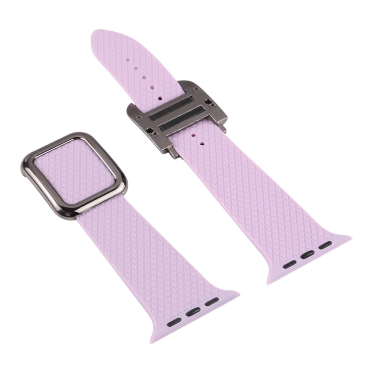 Bracelet de montre en silicone à boucle noire pour Apple Watch Series, 7 41 mm / 6&SE&5&4 40 mm / 3&2&1 38 mm