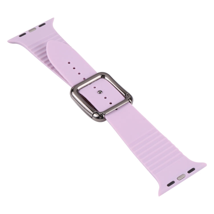 Bracelet de montre en silicone à boucle noire pour Apple Watch Series, 7 41 mm / 6&SE&5&4 40 mm / 3&2&1 38 mm