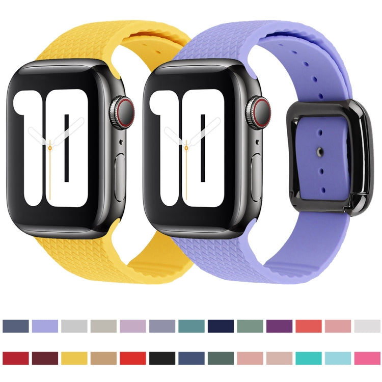 Bracelet de montre en silicone à boucle noire pour Apple Watch Series, 7 41 mm / 6&SE&5&4 40 mm / 3&2&1 38 mm