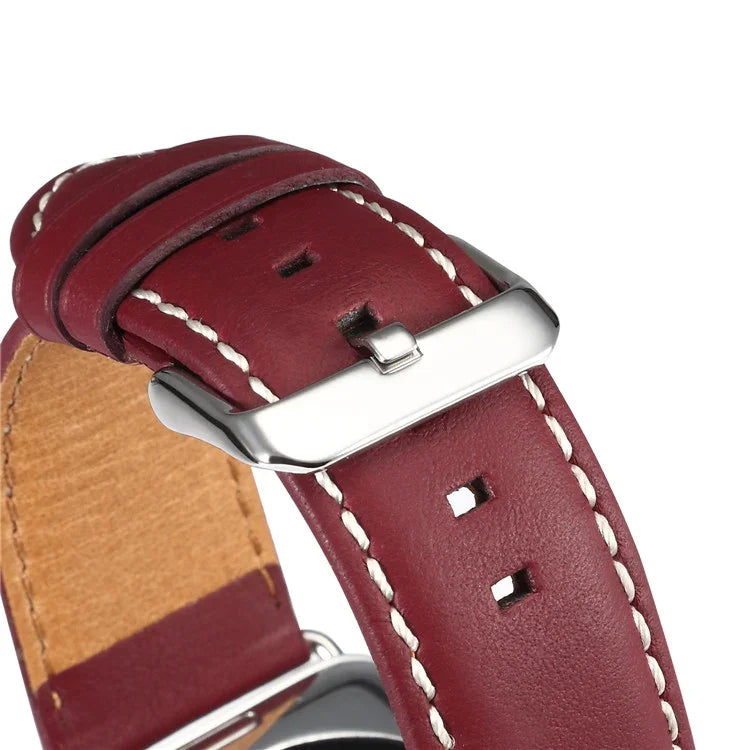 Bracelet de montre en cuir véritable, respectueux de l'environnement, pour Apple Watch Series, pour Apple Watch Series 5