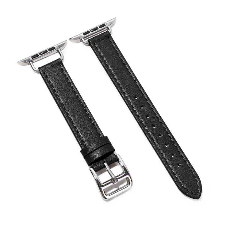 Bracelet de montre en cuir de vachette 14 mm pour Apple Watch Series, 7 41mm/6&SE&5&4 40mm/3&2&1 38mm, 7 45mm/6&SE&5&4 44mm/3&2&1 42mm
