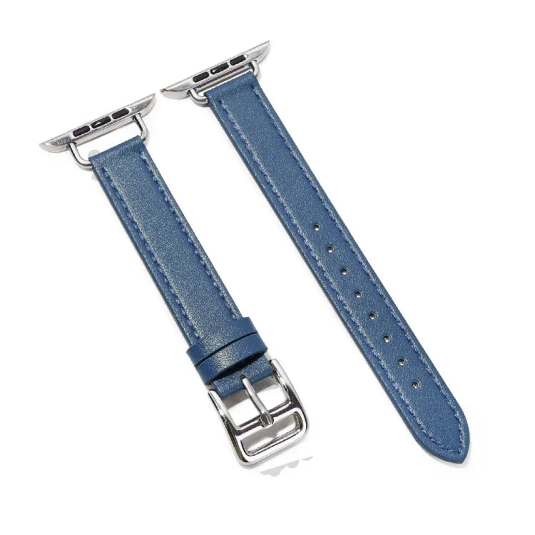 Bracelet de montre en cuir de vachette 14 mm pour Apple Watch Series, 7 41mm/6&SE&5&4 40mm/3&2&1 38mm, 7 45mm/6&SE&5&4 44mm/3&2&1 42mm