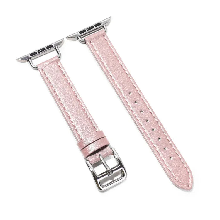 Bracelet de montre en cuir de vachette 14 mm pour Apple Watch Series, 7 41mm/6&SE&5&4 40mm/3&2&1 38mm, 7 45mm/6&SE&5&4 44mm/3&2&1 42mm