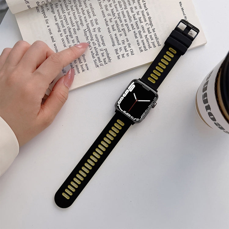Bracelet en silicone pour Apple Watch Series, 7 41mm / 6&SE&5&4 40mm / 3&2&1 38mm, 7 45mm / 6&SE&5&4 44mm / 3&2&1 42mm