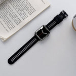 Bracelet en silicone pour Apple Watch Series, 7 41mm / 6&SE&5&4 40mm / 3&2&1 38mm, 7 45mm / 6&SE&5&4 44mm / 3&2&1 42mm