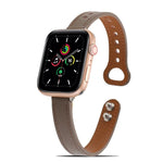 Bracelet en cuir à double rivet pour Apple Watch Series, 7 41mm / 6&SE&5&4 40mm / 3&2&1 38mm, 7 45mm / 6&SE&5&4 44mm / 3&2&1 42mm