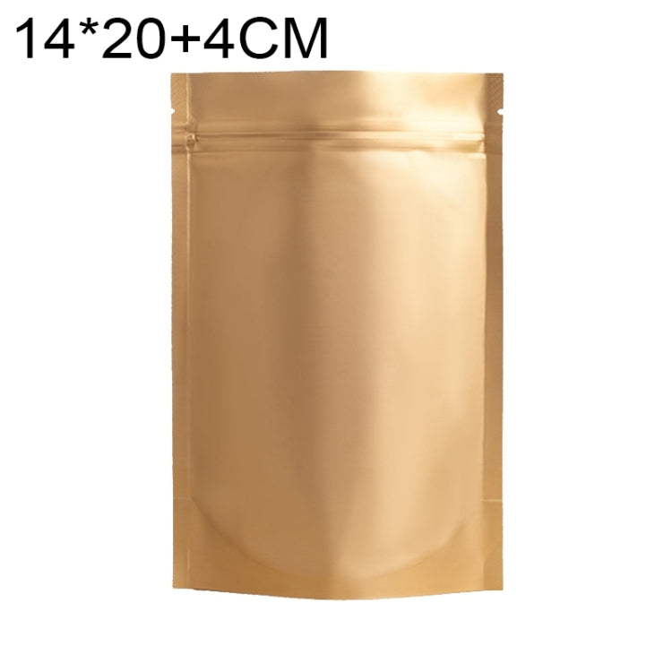 Lot de 100 sachets refermables mats en aluminium pour snacks, 14x20+4cm, 15x22+4cm, 16x24+4cm, 18x26+4cm