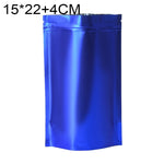 Lot de 100 sachets refermables mats en aluminium pour snacks, 14x20+4cm, 15x22+4cm, 16x24+4cm, 18x26+4cm