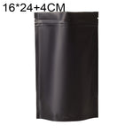 Lot de 100 sachets refermables mats en aluminium pour snacks, 14x20+4cm, 15x22+4cm, 16x24+4cm, 18x26+4cm