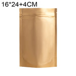 Lot de 100 sachets refermables mats en aluminium pour snacks, 14x20+4cm, 15x22+4cm, 16x24+4cm, 18x26+4cm