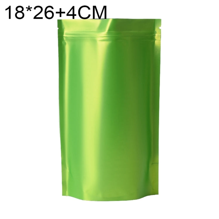 Lot de 100 sachets refermables mats en aluminium pour snacks, 14x20+4cm, 15x22+4cm, 16x24+4cm, 18x26+4cm