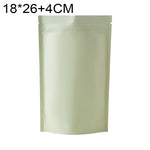 Lot de 100 sachets refermables mats en aluminium pour snacks, 14x20+4cm, 15x22+4cm, 16x24+4cm, 18x26+4cm