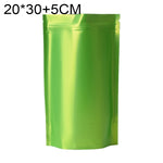 Lot de 100 sacs à collation debout en papier d'aluminium mat, 20x30+5cm