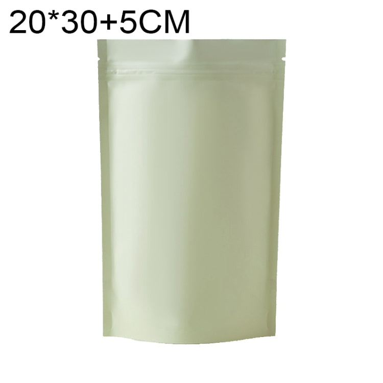 Lot de 100 sacs à collation debout en papier d'aluminium mat, 20x30+5cm