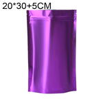Lot de 100 sacs à collation debout en papier d'aluminium mat, 20x30+5cm