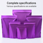 Lot de 100 sacs à collation debout en papier d'aluminium mat, 20x30+5cm