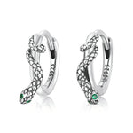 Boucles d'oreilles femme serpent en argent sterling S925, boucle d'oreille serpent